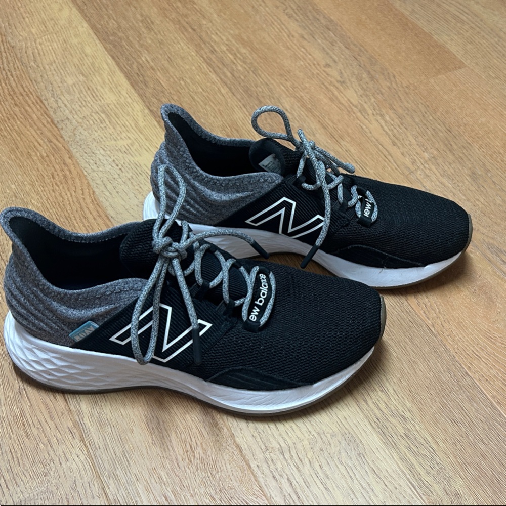 New Balance Black and White Running Shoes